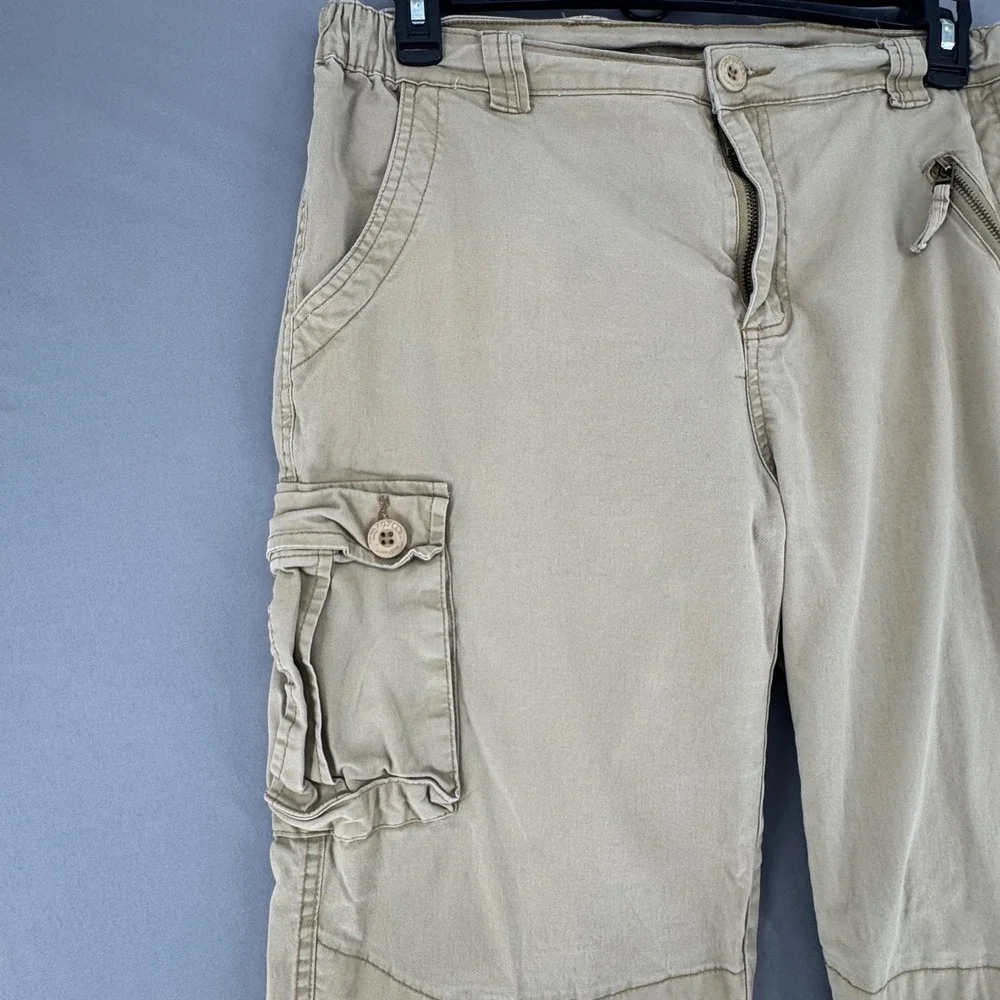 Vintage Mustway Cargo Pants Mens 36 Khaki Y2K Tactical Utility Gorpcore Baggy